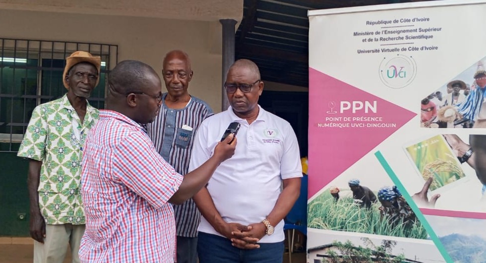 Le Point de Présence Numérique de Dingouin au cœur d’une mission de proximité conduite par le Président de l’UVCI